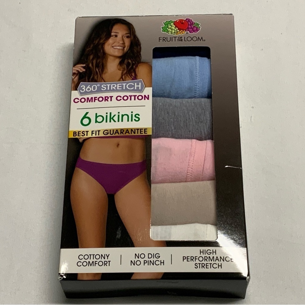 Fruit of the Loom 6pk Bikinis